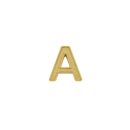 Passador Letra A Ouro 14mm