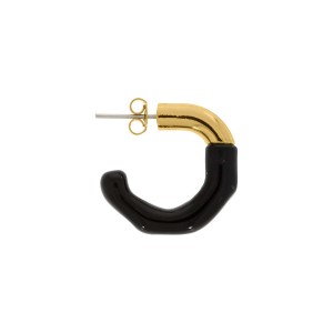 Brinco Dourado com Preto 24mm