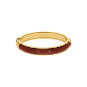 Pulseira Ouro com Acrílico Marsala 68mm