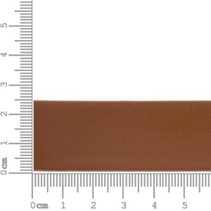 Tira Chata Marrom Whisky de Couro Sintético Liso 25mm