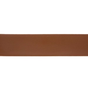 Tira Chata Marrom Whisky de Couro Sintético Liso 25mm