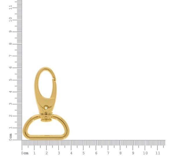 Mosquetão Ouro 57mm com Abertura 30mm