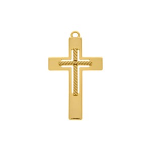 Pingente Crucifixo Ouro 46mm