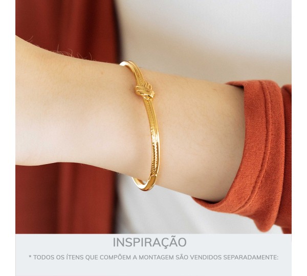Pulseira Nó Ouro 70mm