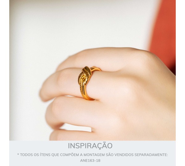 Anel Nó Ouro N° 20