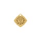 Pingente Signo Leão Ouro com Cristal 26mm