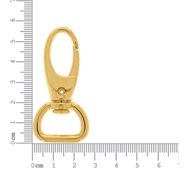 Mosquetão Ouro 57mm com Abertura 20mm