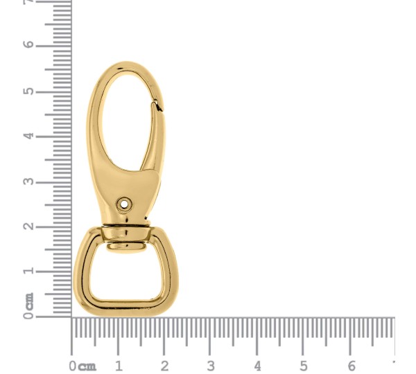 Mosquetão Ouro 58mm com Abertura 16mm