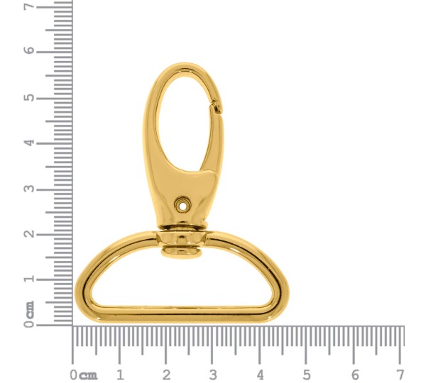 Mosquetão Ouro 57mm com Abertura 40mm
