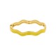 Pulseira Onda Ouro com Amarelo 68mm