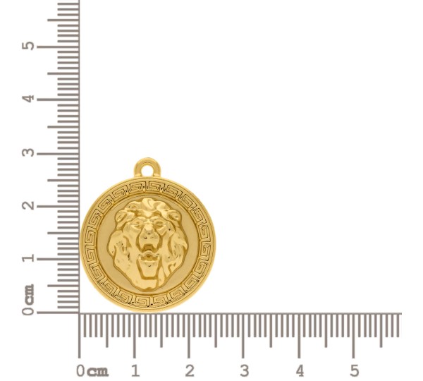 Pingente Leão Ouro 29mm