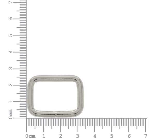 Argola para Bolsa Quadrada Níquel 25mm