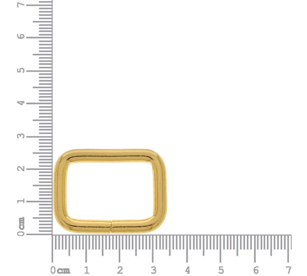 Argola para Bolsa Quadrada Ouro 25mm