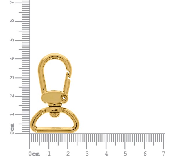 Mosquetão Ouro 43mm com Abertura 20mm