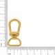Mosquetão Ouro 43mm com Abertura 15mm