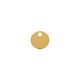 Pingente Redondo Liso Ouro 10mm