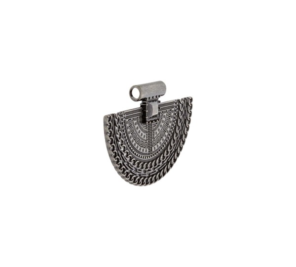 Base para Colar Prata Velha 71mm