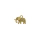 Pingente Elefante Ouro Claro 17mm