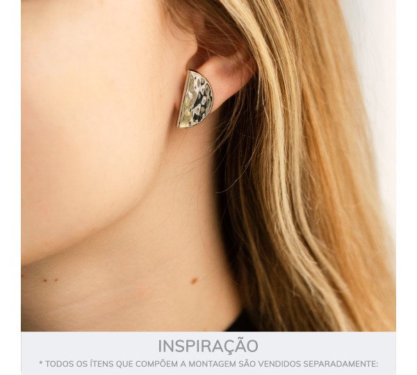 Brinco Duo Orgânico Níquel 22mm