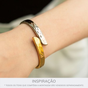 Pulseira DuoOrgânica Ouro com Níquel 69mm