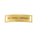 Bridão Fé, Força e Coragem Ouro 51mm