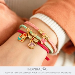 Conjunto Pingentes Pequena Sereia Ouro