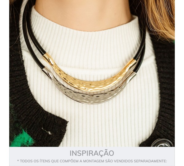 Base para Colar Orgânica Níquel 102mm