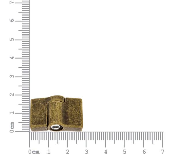 Fecho Imã Ouro Velho com Strass 26mm