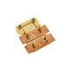 Fecho de Engate para Bolsa Crochê Ouro 40mm