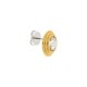 Brinco Glam Ouro com Rivoli Cristal 15mm