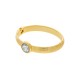 Pulseira Glam Ouro com Pedra Rivoli 68mm