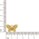 Pingente Borboleta Ouro com Strass 21mm