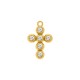 Pingente Cruz Ouro com Strass 32mm