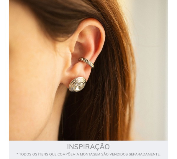 Piercing Fake Níquel com Strass 14mm