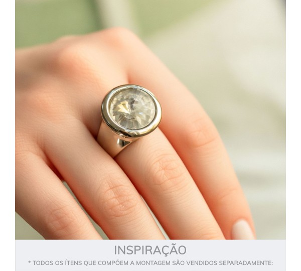 Anel com Rivoli Níquel N° 24