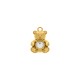 Pingente Urso Ouro com Strass 23mm