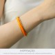 Pulseira Ouro com Laranja 68mm