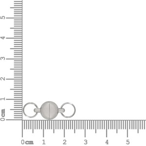 Fecho Imã Redondo Níquel com Argola 16mm