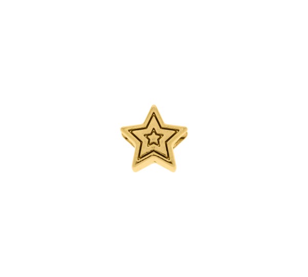 Berloque Estrela Ouro 12mm