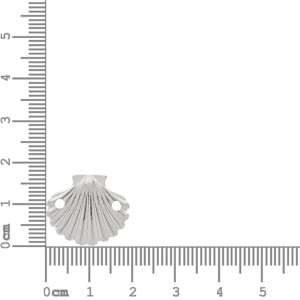 Pingente Concha Níquel com Duas Saídas 17mm