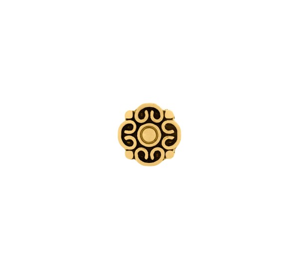 Berloque Flor Ouro 12mm