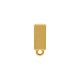 Passador Retangular Ouro 17mm