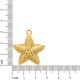 Pingente Estrela-do-Mar Ouro 33mm