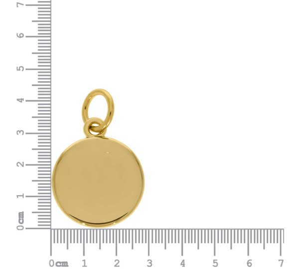 Pingente Medalha Ouro 29mm