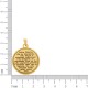 Pingente Medalha Salve Rainha Ouro 26mm