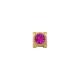 Passador Ouro com Strass Fuchsia 9mm