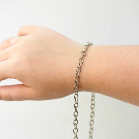 Corrente Elo Americano Níquel 6mm