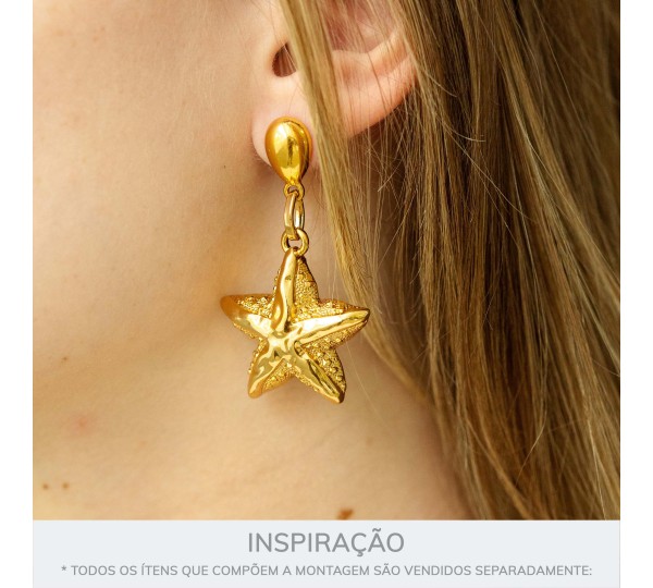 Pingente Estrela-do-Mar Ouro 33mm
