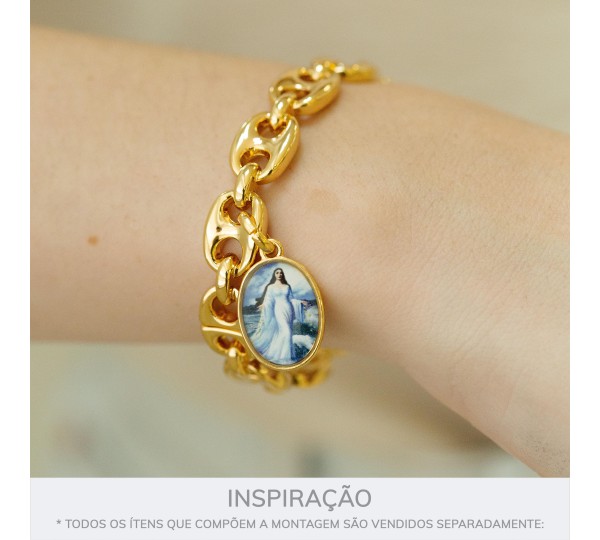 Pingente Iemanjá Ouro 23mm