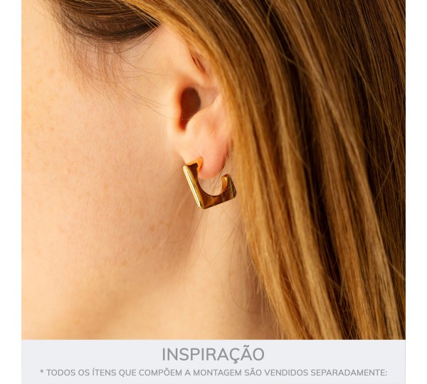 Brinco Minimalista Ouro 15mm